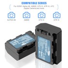 2x Np-fz100 Batteries   Dual Charger For Sony A7 Series   Alpha 9  7 Iii Cameras