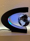 Creative C Shape Magnetic Levitation Floating Globe World Map With Colorful Led