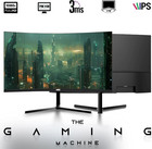 24  Curved Monitor Full Hd 1080p Frameless Screen  Hdmi Dp Usb Audio  Low Motion