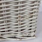 Simply Shabby Chic Med Floral Lined Wicker Storage Basket  Rachel Ashwel 6x6 In