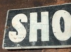 Vintage Metal Hand-painted Shoe Repair Sign