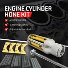 New Cylinder Engine Hone Kit 2-1 2  To 5-1 2  Honing Machine   4  Grit  Stones