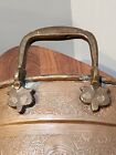 Antique Copper Brass Coffee Cauldron Bewer Basin Pot Turkish Islamic Asian Large