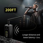Uhf Wireless Xlr Transmitter And Receiver With Antenna 200ft Range Wireless M   