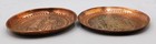 Pair Of Vintage Antique Persian Middle East Hand Tooled Engraved Copper Plate 8 