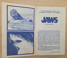Jaws Rare 1974 Promo Pamphlet