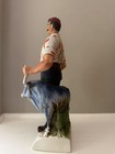 Vintage Mccormick Paul Bunyan Babe Blue Ox Whiskey Decanter 13    Read