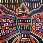 Vintage Panama Kuna Mola Folk Art Reverse Applique Embroidery Quilted 19x15 Inch