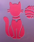 10x7    Cats   Mouse Stencil Sheet  Reusable Durable Template For Paint   Crafts