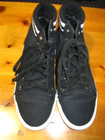 Sgr Mission Women s High Top Canvas Lug Sneakers  Size 8w Black W white Soles