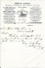 Used Billhead From Ezra Linley   s Railway  Machine   Mine Supply Co     St Louis 18