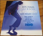 1995 Michael Jackson Hbo One Night Only Poster 16 x21  Foldout Promo Vintage