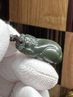 100  Hetian Jade Carved Pixiu Pendant25  15  10mm                                                                                108      