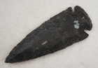Blackish 3 4  Flint Spearhead Point Knife Blade Arrowhead I-545