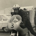 Vintage Motorcycle Racing Photo Photograph Rider Vostok Bike  