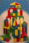Melissa And Doug Wooden Building Blocks Set - 100 Blocks - 9 Shapes - 4 Colors