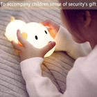 Kids Night Light cute Soft Silicone Dog Lamp Dimmable Nursery Portable