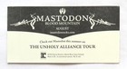 Mastodon Label Promo Sticker From 2006 Blood Mountain Unholy Alliance Metal Band