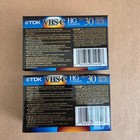  2 Pack  Tdk Vhs-c Hg Ultimate 30 Minute Camcorder Cassette Video Tapes New