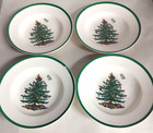 Spode Christmas Tree  Set Of 8 X 9  Rim Soups---sd159---