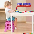 13  Pink Folding Step Stool Heavy Duty Foldable For Kids   Adults Durable