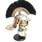 Roman Centurion Helmet  Black Plume Medieval Knight Antique  Armor s Choice Gift