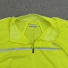 Saucony Vizipro Run Shield Jacket Mens Xl Hi Vis Yellow Reflective X-static Zip