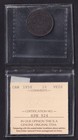 Canada 1858 1c One Large Cent Copper Coin Queen Victoria Iccs Graded Vf-20