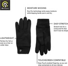 Nwt C9 Champion Kids Lightweight Touch Screen Friendly Gloves Black  Size 4 7