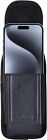 Beltron Universal Leather Smart Phone Case With Metal Belt Clip   Magent Closure