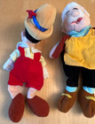 Disney Pinocchio Geppetto Bean Bag Beanie Plush Lot 2