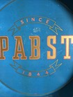 Vintage 1940s Original Pabst Blue Ribbon Beer Tray 12 25  Diameter  not A Repo 