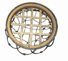 Crown Shaped Vintage Wire Metal Floral Frog Expandable Cage Primitive Flower 5   