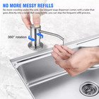 Sink Soap Dispenser Diy Stainless Steel Kitchen Hands Liquid Pump Bottle Tube