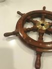 Collectible Maritime Nautical Boat Wooden Ship Wheel 18 inch Steering Wall Decor