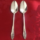 2 Tablespoons Vintage Silver Plate Silverware  community Oneida Evening Star