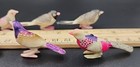 10 Vintage Miniature Birds Japan Plastic Doll House 1 5   