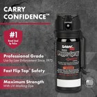 Sabre Crossfire Black Pepper Spray 1 5 Oz With Belt Clip Self Defense Protection