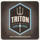 Triton Brewing Beer Coaster Indianapolis In