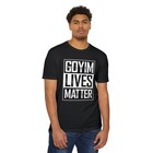  goyim Lives Matter  Letter Print Fashion Casual Men s Pure Cotton T-shirt