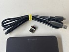 Logitech Touchpad T650 Wireless Rechargeable Mouse W  Dongle   Cable - Tested