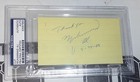 Muhammad Ali Signed 3x5 Cut Paper Psa dna Coa Boxing Autograph 3 Vs Joe Frazier