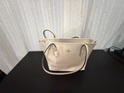 Coach F58846 Crossgrain City Zip Top Tote Handbag - Chalk  Leather