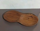 Vintage Primitive Wood Hand-carved Serving Tray Rustic Farmhouse Chic