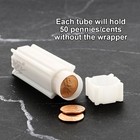 10pcs Coinsafe Penny Cent Coin Tubes White Square 19 40mm Penny Storage Tubes
