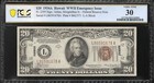 1934-a  20 Hawaii Frn Emergency Note Frn Pcgs 30 Comment Wwii Fr 2305 91678