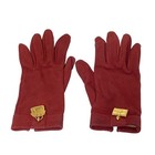 Auth Hermes - Bordeaux Gold Mouton Hardware Women s Gloves