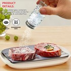 2 Pcs 1 5 Oz Glass Retro Salt And Pepper Shakers Set For Kitchen Restaurant