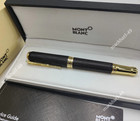 Montblanc Black Gold Executive Fountain Pen Luxury Signature Design New Stock