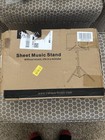 Cahaya Sheet Music Stand With Sheet Music Carrying Case  Black